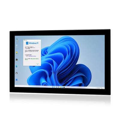 21,5&quot; PC industrial integrada sin ventilador HMI Linux del panel táctil con RS232/422/485