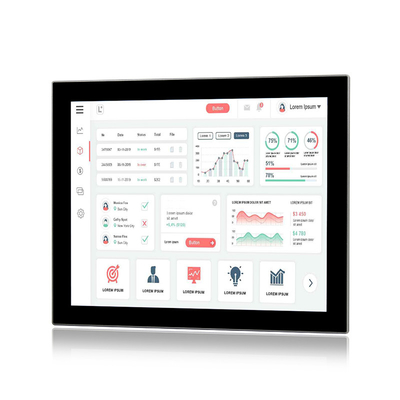 Pantalla táctil capacitiva del panel táctil de J6412 TPM2.0 del montaje industrial de la PC 4USB