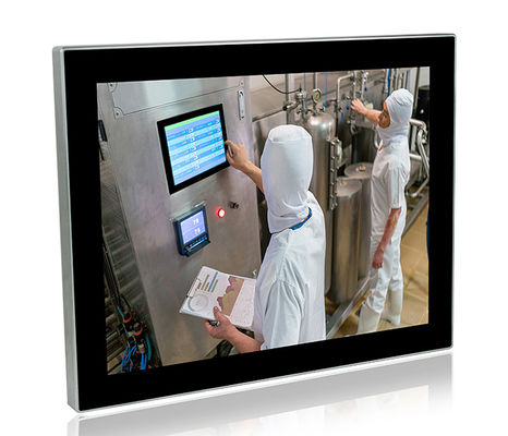Monitor de computadora de acero inoxidable de la pantalla táctil SUS304 de la PC del panel de la prenda impermeable del baldeo de IP69K