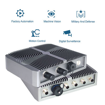 IP67 al aire libre integró Linux Mini Pc Fanless, ordenador industrial de Gpu de los conectores de la entrada-salida M12
