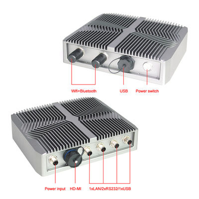 PC de sobremesa industrial de I3 I5 I7 RS232 4 USB, ordenador industrial Fanless del grado IP67