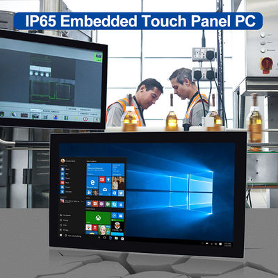 21,5&quot; integrado Fanless montado en la pared de la mesa dual de Lan Pc TPM 2,0 de la pantalla táctil