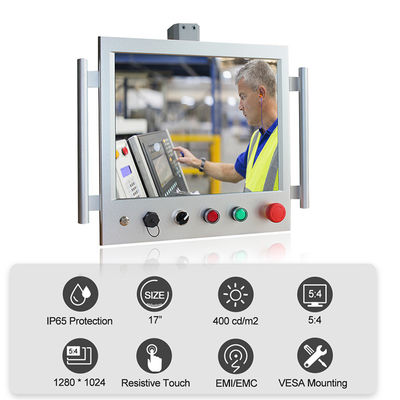 Voladizo de acero inoxidable HMI de la PC industrial Fanless del panel del OEM