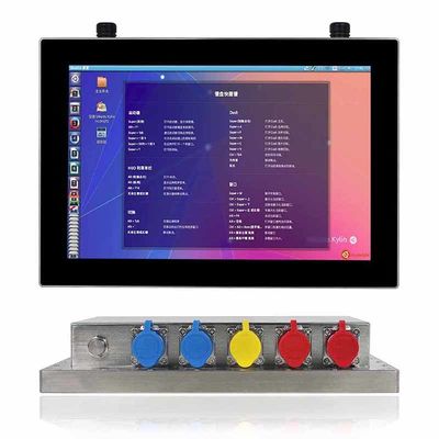 PC impermeable de la pantalla táctil de 450cd/M2 SUS304 12 pulgadas para la industria de la carne