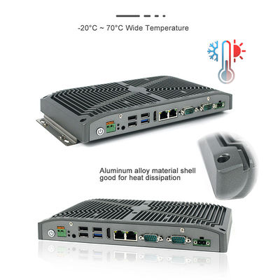 RS232 RS422 RS485 Mini Pc rugoso 15W Intel Celeron para pagar el quiosco