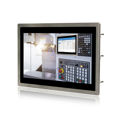 IP69K 400cd/m2 integrado pantalla táctil industrial lavable VGA DVI
