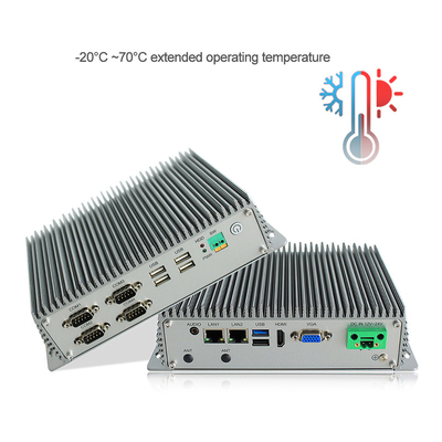La PC integrada industrial Fanless de la caja modificó J1900 para requisitos particulares quad-core