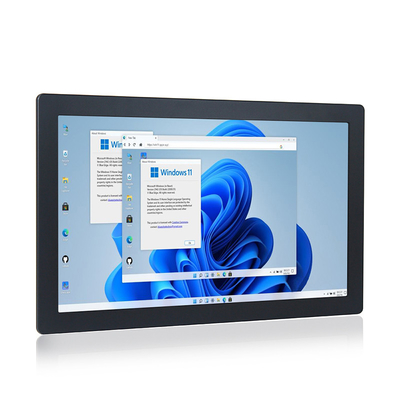 Pantalla táctil resistente impermeable dual del Lan 1000nits 24V 21,5&quot; industrial PC al aire libre del panel