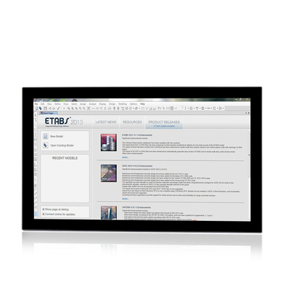 prenda impermeable capacitiva del frente IP65 del tacto de la 8va de I3 I5 I7 de la pantalla táctil PC industrial del panel