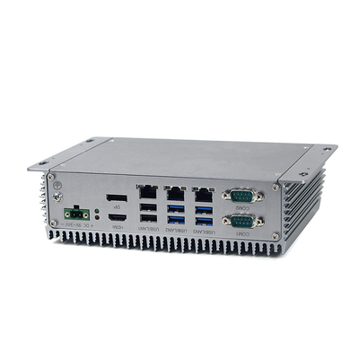 PC Fanless industrial rugosa DC24V Wins10 del OEM mini/LAN de Linux 3