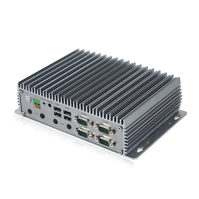 J6412 mini PC Fanless industrial de LAN Desktops Computer WIN10 LINUX RS232 RS485 de la PC 3