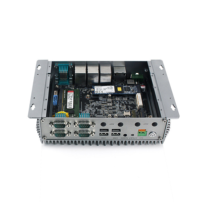 SSD integrado Fanless 3xRJ45 Lan Linux/Win10 de Mini Computer J6412 DDR4 M.2 favorable