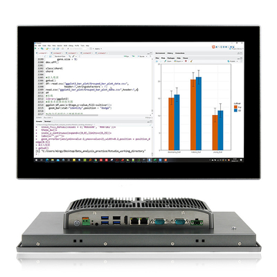 I5 8265U 5G proyectó el montaje de escritorio de la pantalla táctil capacitiva industrial todo en una PC