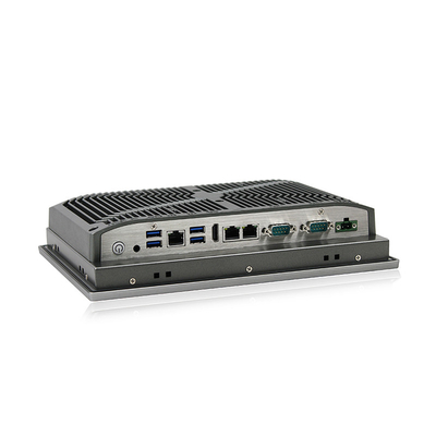 10 pulgadas J6412 todo en una PC industrial HMI Panel táctil PC con 3 LAN
