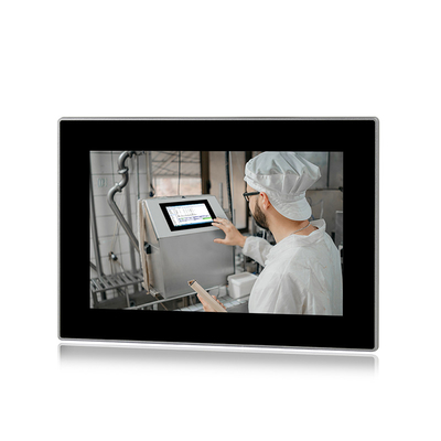 PC con panel resistente Intel J6412 PC con panel táctil capacitivo de 10 puntos IP65 con 3xRJ45