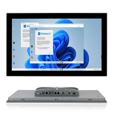 Panel industrial sin ventilador de 21,5&quot; PC J6412 Intel Elkhart Lake Pantalla táctil capacitiva