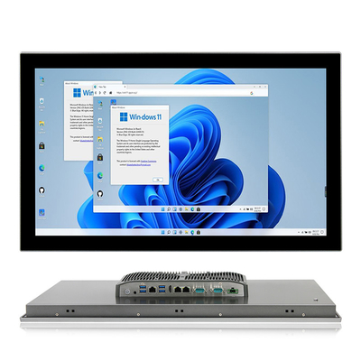 J6412 HMI integrado ordenador industrial Fanless quad-core todo en un Lan dual de Giga