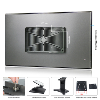 24 pantallas táctiles capacitivas de la PC del panel de la pulgada J6412 Windows 11 HMI con 2xRS485