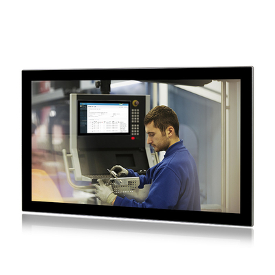 24 Lan multi J6412 4G 128GB del tacto tres HMI de la PC industrial del panel de la pulgada