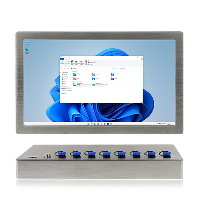 15,6 ordenador industrial inoxidable de escritorio IP69K de la PC Fanless del panel de la pulgada