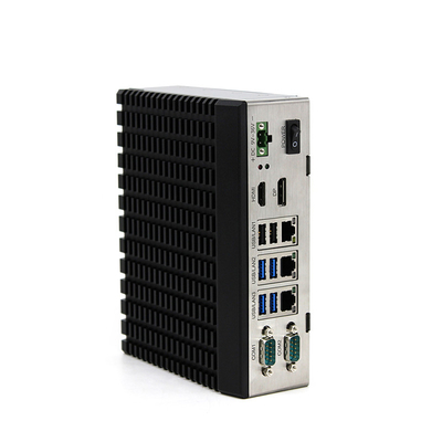 PC Fanless industrial del carril del dinar mini con la aleación de aluminio de Windows10/11 8gb Shell