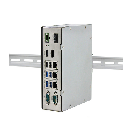 PC Fanless industrial Windows10/11 8gb del carril del estruendo mini con el LAN de 3 X