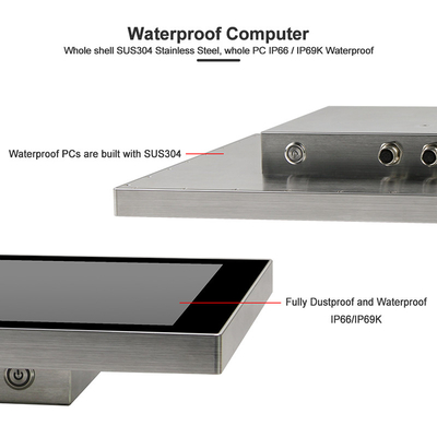 PC industrial impermeable I3 I5 1920 x 1080 del panel de HMI con el SSD de 4G RAM 120G