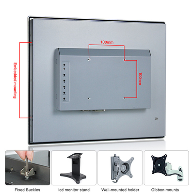 VESA Mounting 17&quot; monitor de pantalla táctil industrial 1280 x 1024 10point PCAP
