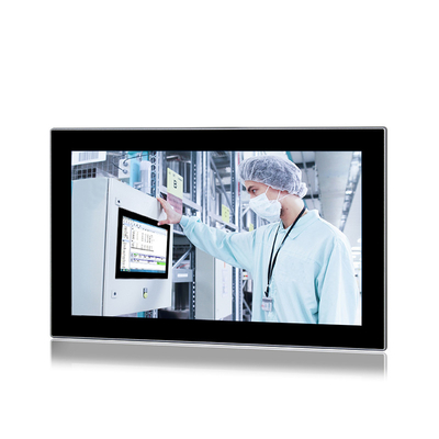 18.5Inch industrial todo en un frente IP65 de la CPU del panel J1900 de la PC HMI del  