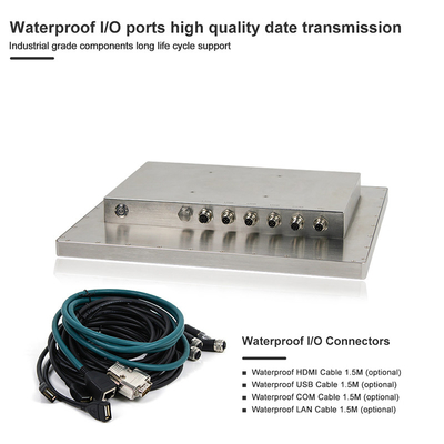 17&quot; prenda impermeable capacitiva del tacto industrial todo en un SSD 1280 x 1024 de la PC 4G RAM 128G