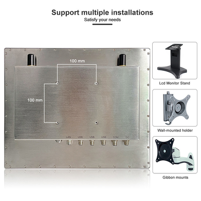 Prenda impermeable industrial toda de la PC del panel de Windows 10 en una 17 pulgadas con Wifi