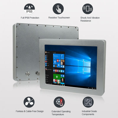 Uso industrial todo de la PC resistente del panel IP67 del alambre del OEM 5 en un ordenador