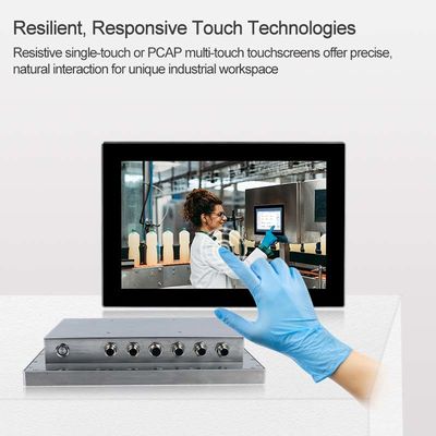 La PC del panel de COM Windows del LAN USB, prenda impermeable de 12 pulgadas telegrafía el ordenador del panel táctil