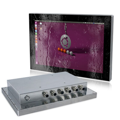 Pantalla táctil Fanless impermeable industrial de la PC del panel Ip66 del 12in con el caso de acero inoxidable