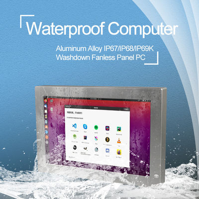 Prenda impermeable industrial de escritorio del ordenador de la pantalla táctil Win7 para el infante de marina