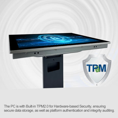 17 voltaje rugoso de la PC TPM 2,0 RS232 RS422 RS485 9-36V del panel de la pulgada HMI