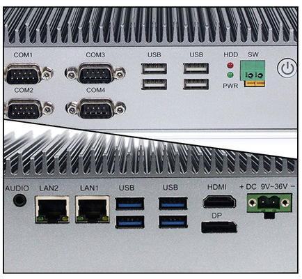 PC integrada industrial dual Intel Core I78565U de la caja de HDMI VGA 20W