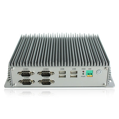 LAN Fanless 6 X USB 4 X RS232 de la PC J1900 2 X de 15W X86 Mini Industrial Embedded Box