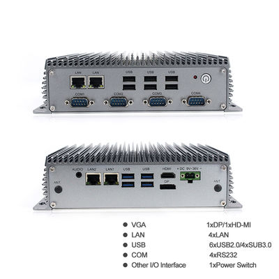 LAN industrial Fanless 4305U 4 10 USB de RS232 Mini Pc Intel 8vo 4