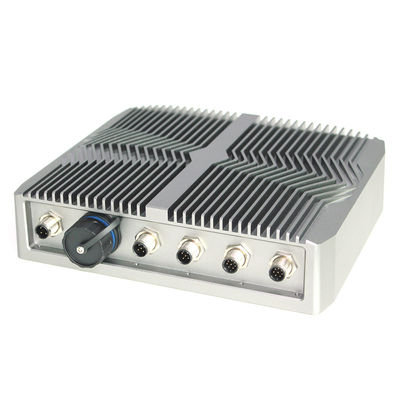IP67 al aire libre integró Linux Mini Pc Fanless, ordenador industrial de Gpu de los conectores de la entrada-salida M12