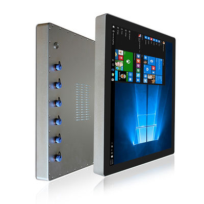 La prenda impermeable al aire libre pantalla táctil de 19 pulgadas integró alto brillo de la PC industrial del panel
