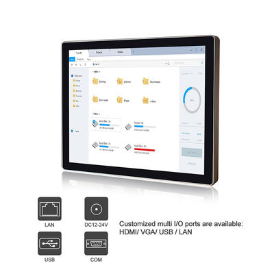 PC rugosa de la pantalla táctil de Pcap, 19&quot; ordenador de la PC de la pantalla táctil de la aleación de Ip69k Alu