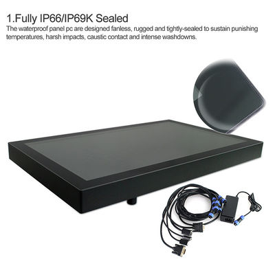 21,5 prenda impermeable completamente sellada 1920 x de la PC del panel de la pulgada IP67 resolución 1080