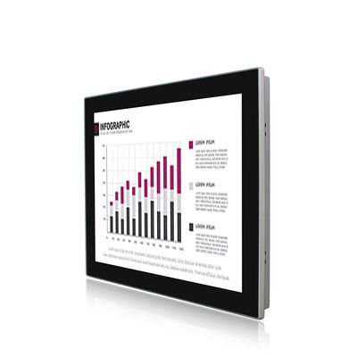 Soporte rasante industrial del monitor de pantalla táctil IP65 de la pantalla plana el 15in