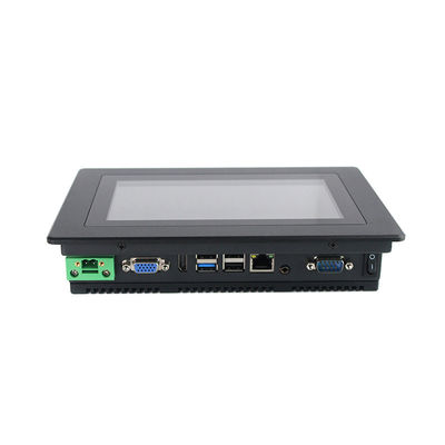 500 bisel plano de los liendres PCAP PC del panel de 7 pulgadas, ordenador industrial de la pantalla táctil de Celeron
