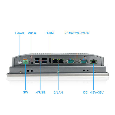 Hmi integró la PC de acero inoxidable industrial del panel con GPIO
