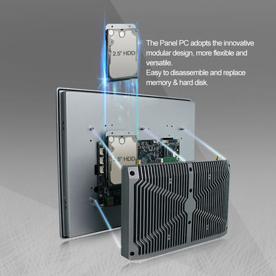 ODM 15&quot; del OEM X86 Pcap todo en un procesador de escritorio de la pantalla táctil I7 Fanless