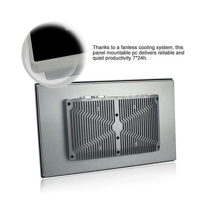 Lan con pantalla grande 2 4 USB del panel 600Cd 15,6 de la PC industrial del soporte 3,0