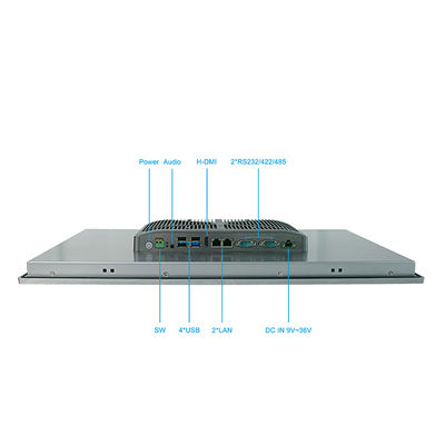 Automatización Mini Pc rugoso, ordenador integrado industrial de HMI de los 21.5in