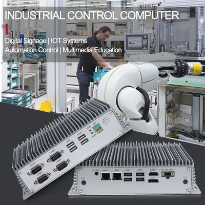 Control industrial de la automatización industrial de Intel Core I7 de los puertos de Mini Pc Fanless Two Ethernet